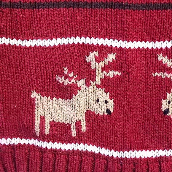 CHRISTMAS Reindeer toddler boy's sweater size 24 months - Picture 2 of 4